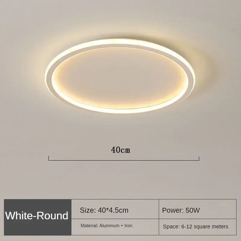 Nordic Minimalist LED Ceiling Light with Remote for Modern Living Spaces