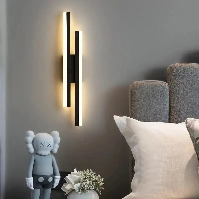 Modern Copper Wall Sconce with Acrylic Shade for Living Rooms and Hallways