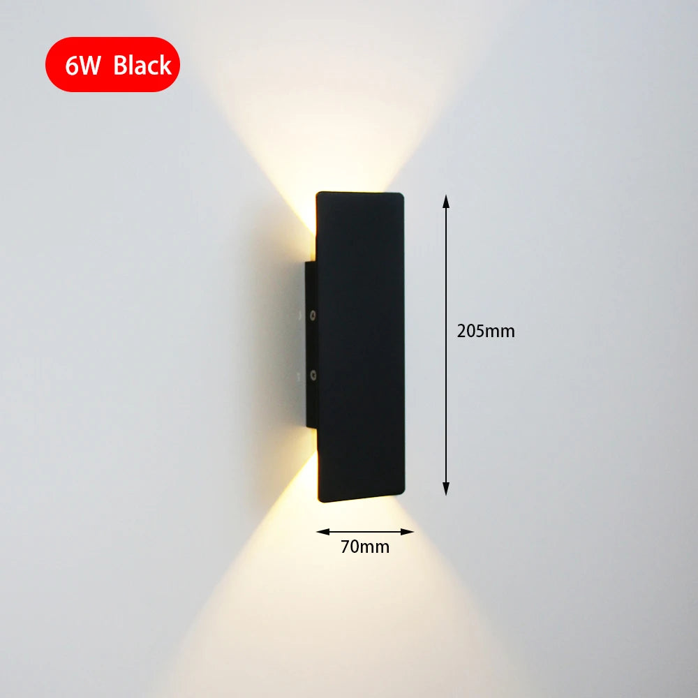 Modern Aluminum Wall Light for Bedrooms Hallways and Contemporary Home Interiors