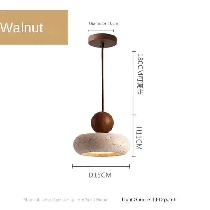 Natural Agate Stone Pendant Light for Elegant Restaurant and Bedroom Lighting