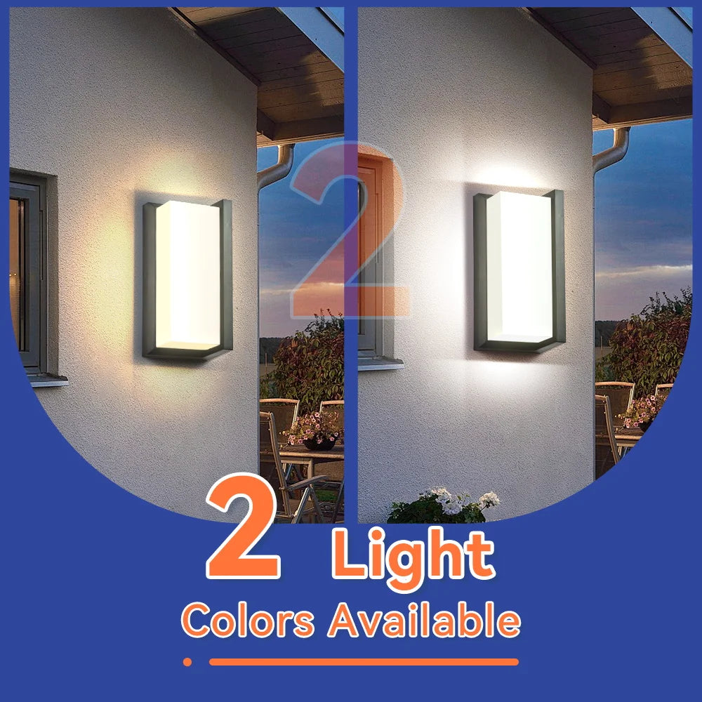 Modern Square LED Wall Sconce for Minimalist Outdoor and Indoor Lighting