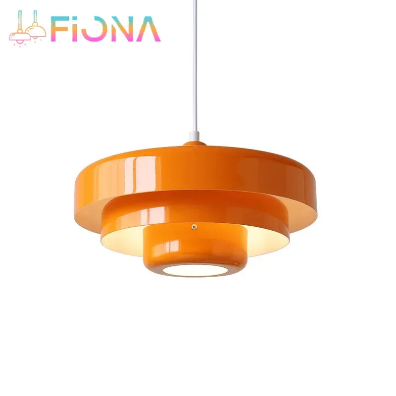 Mid-Century Orange Pendant Light for Restaurants and Modern Interiors