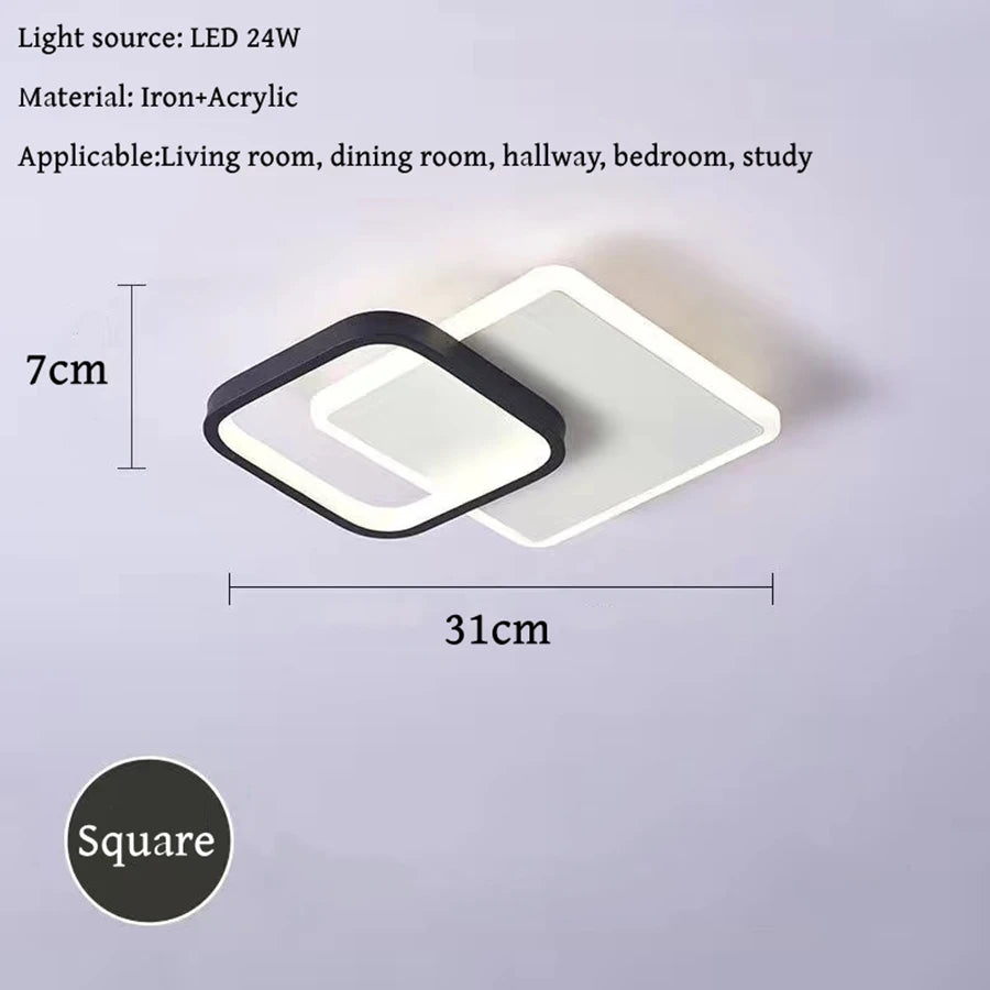 Modern LED Flush Mount Ceiling Light for Elegant Living Spaces