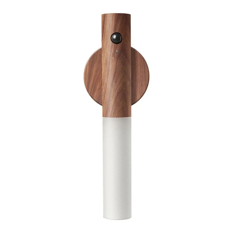 Magnetic Wooden LED Motion Sensor Light for Hallways and Bedrooms