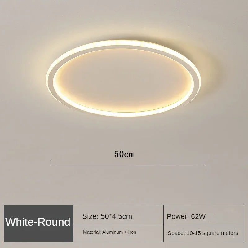 Nordic Minimalist LED Ceiling Light with Remote for Modern Living Spaces