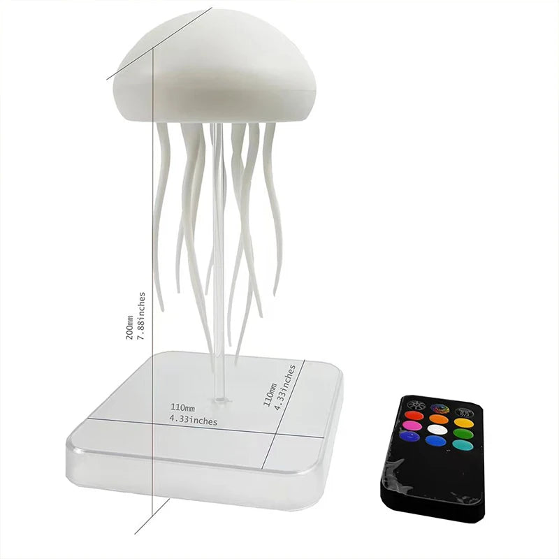 Ambient LED Jellyfish Night Light with Remote for Home and Office Decor