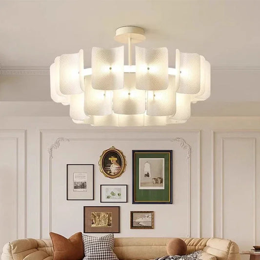 Wabi Sabi Large Chandelier for Modern Dining Rooms and Hotel Lobbies