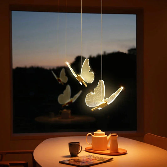 Modern Butterfly Pendant Light for Elegant Dining Rooms and Living Spaces