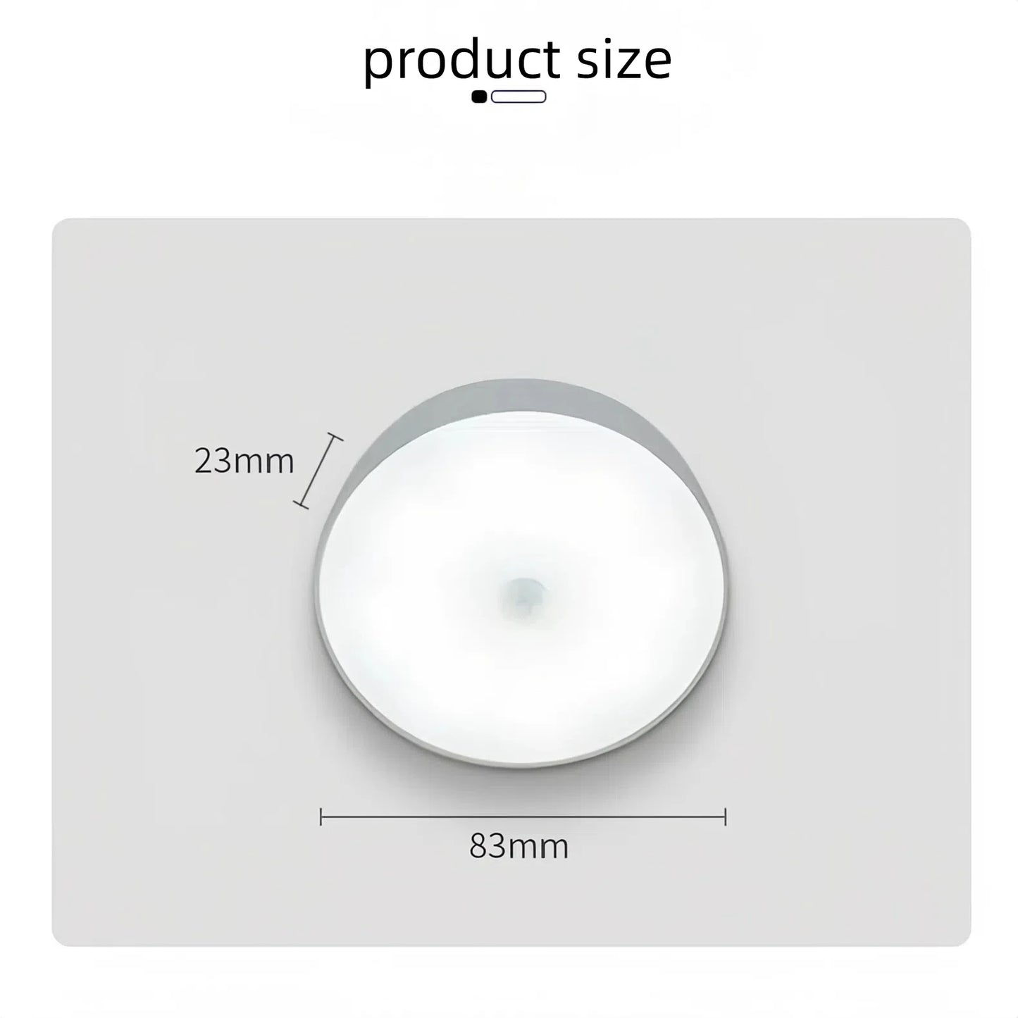 Wireless Motion Sensor LED Night Light for Home and Office Lighting