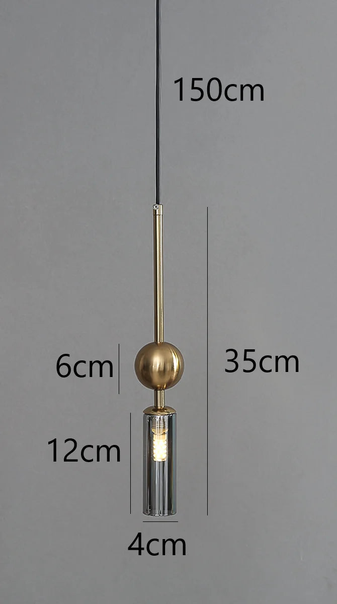 Nordic Luxury Gold Iron Pendant Light for Modern Dining and Bedrooms