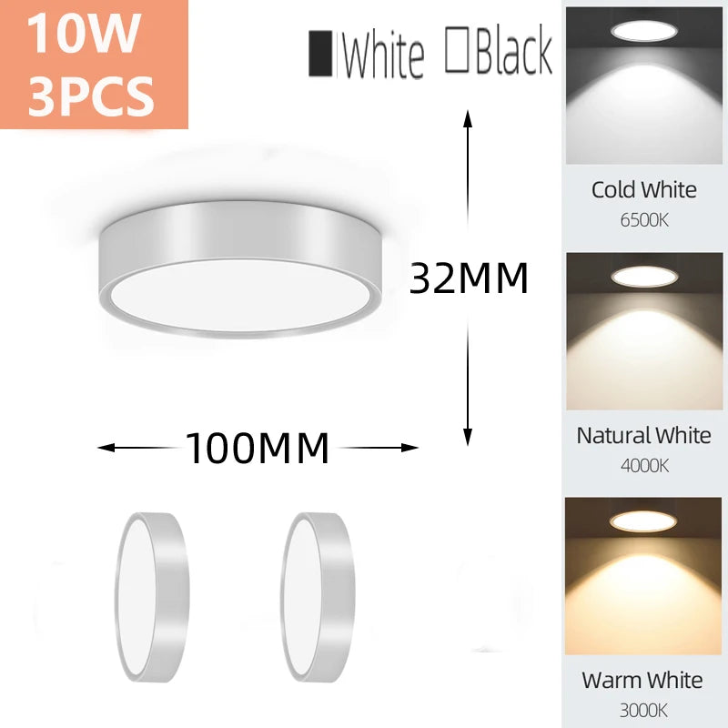 Modern LED Surface Mounted Downlight for Living Room and Bedroom Lighting