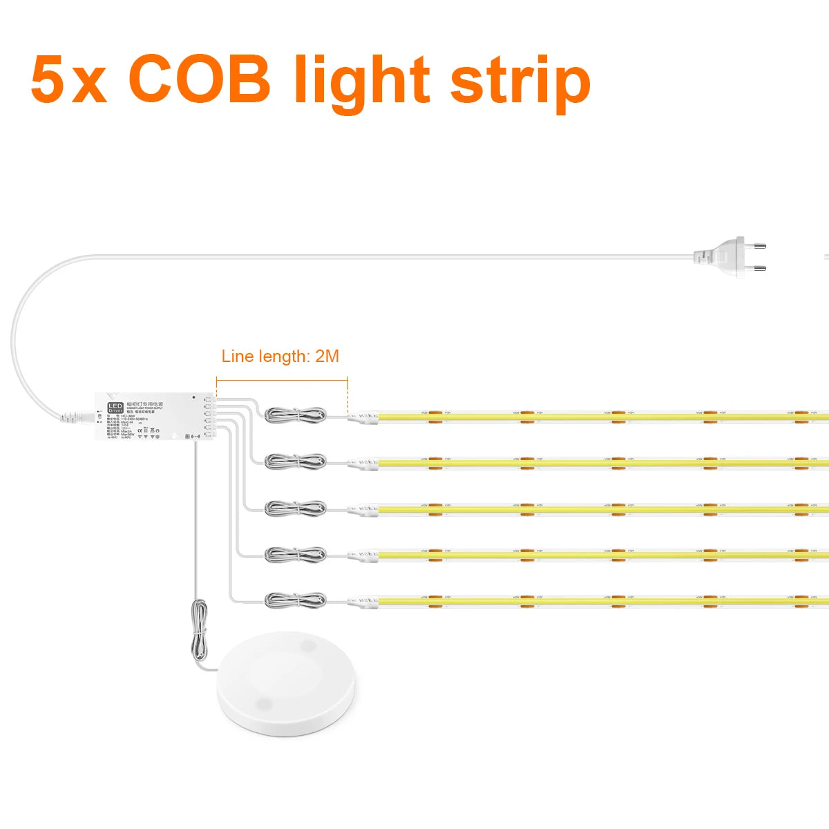 Dimmable LED Wall Accent Light for Modern Shelving and Bedrooms