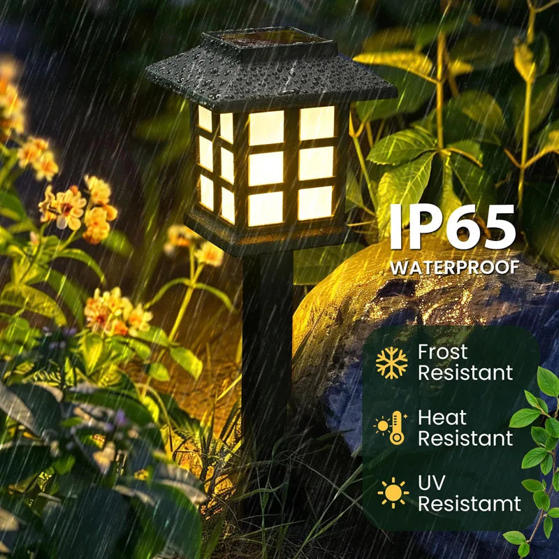 Solar LED Pathway Lights for Modern Garden and Walkway Landscape Decor