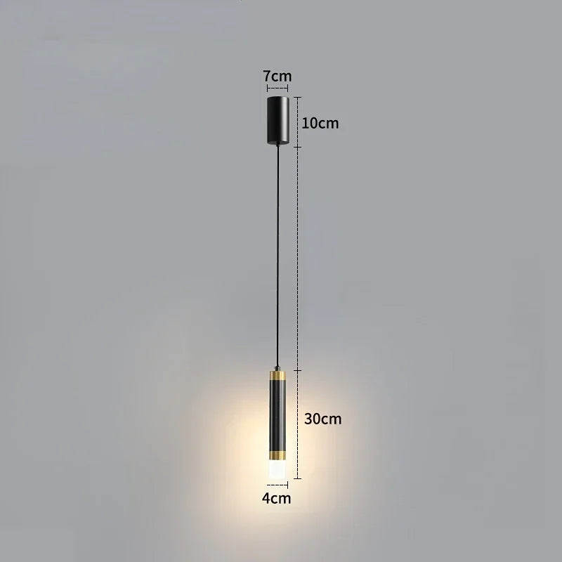 Modern LED Dual Spotlight Pendant for Bedside and Living Room