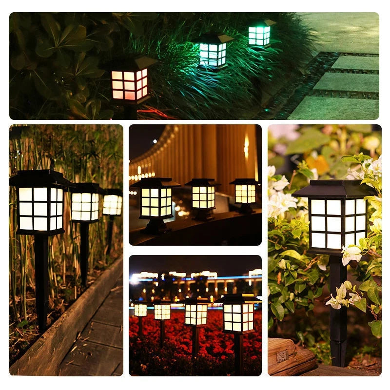 Solar LED Pathway Lights for Modern Garden and Walkway Landscape Decor