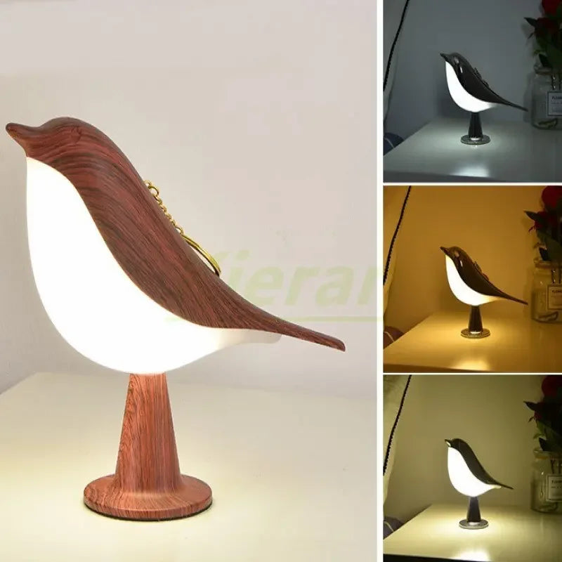 Modern Nordic Bird LED Desk Lamp for Bedside and Study Lighting