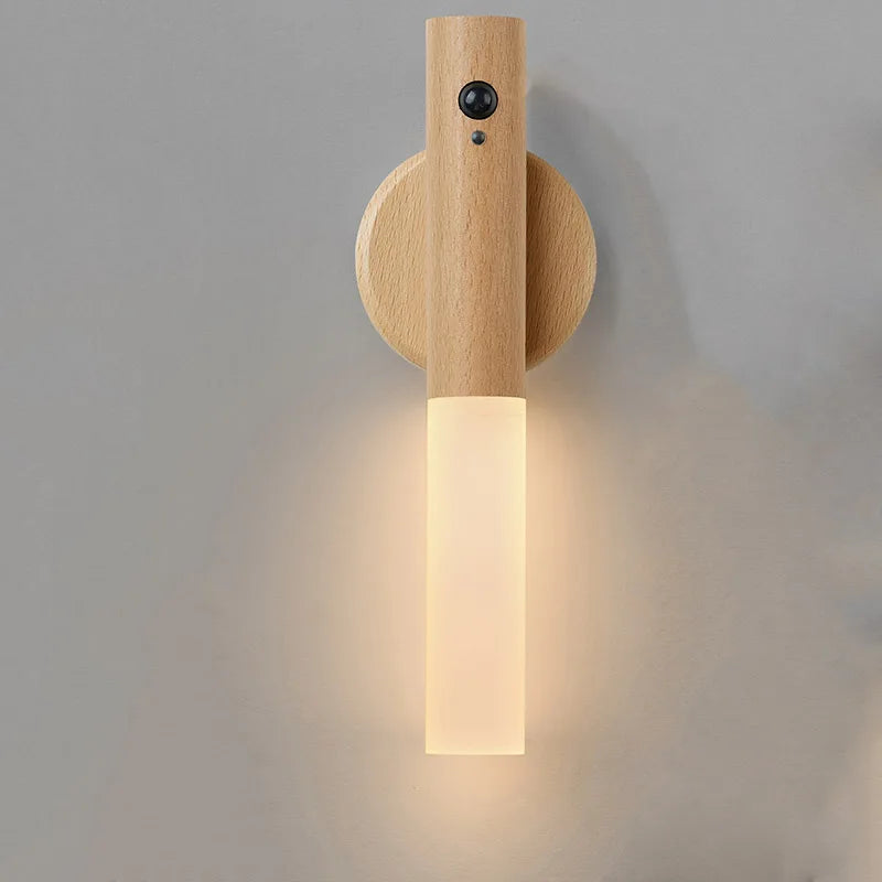 Rechargeable Motion Sensor LED Wall Lamp for Hallways and Modern Home Decor