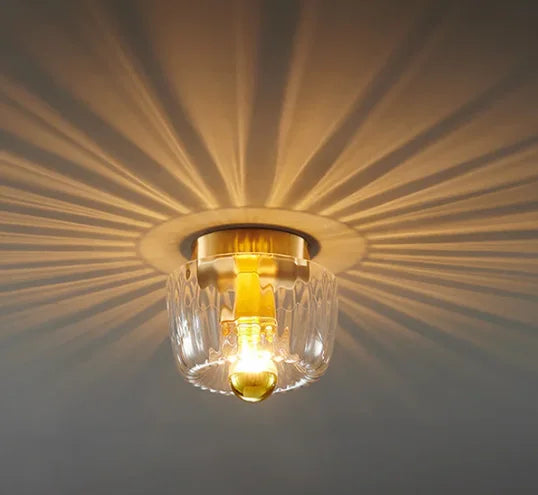 Vintage Glass Wall Lamp for Modern Home Hallways and Staircases