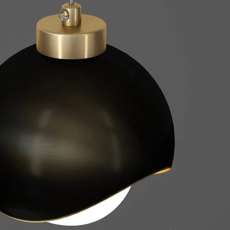 Modern Glass Globe Pendant Light for Bedroom and Dining Room
