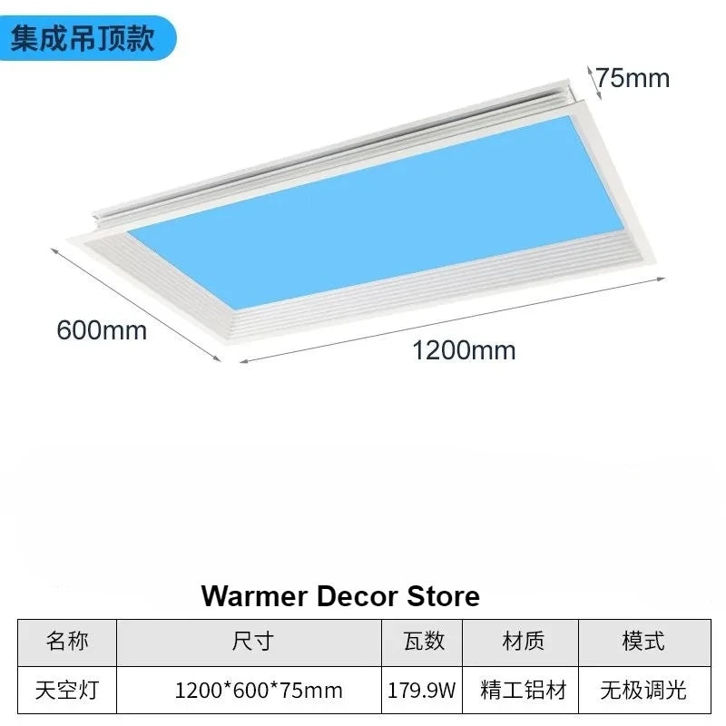 Sky View LED Ceiling Panel for Natural Lighting in Children's Rooms