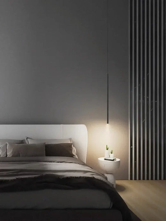 Modern Minimalist LED Pendant Light for Bedroom Bedside and Coffee Bar Decor