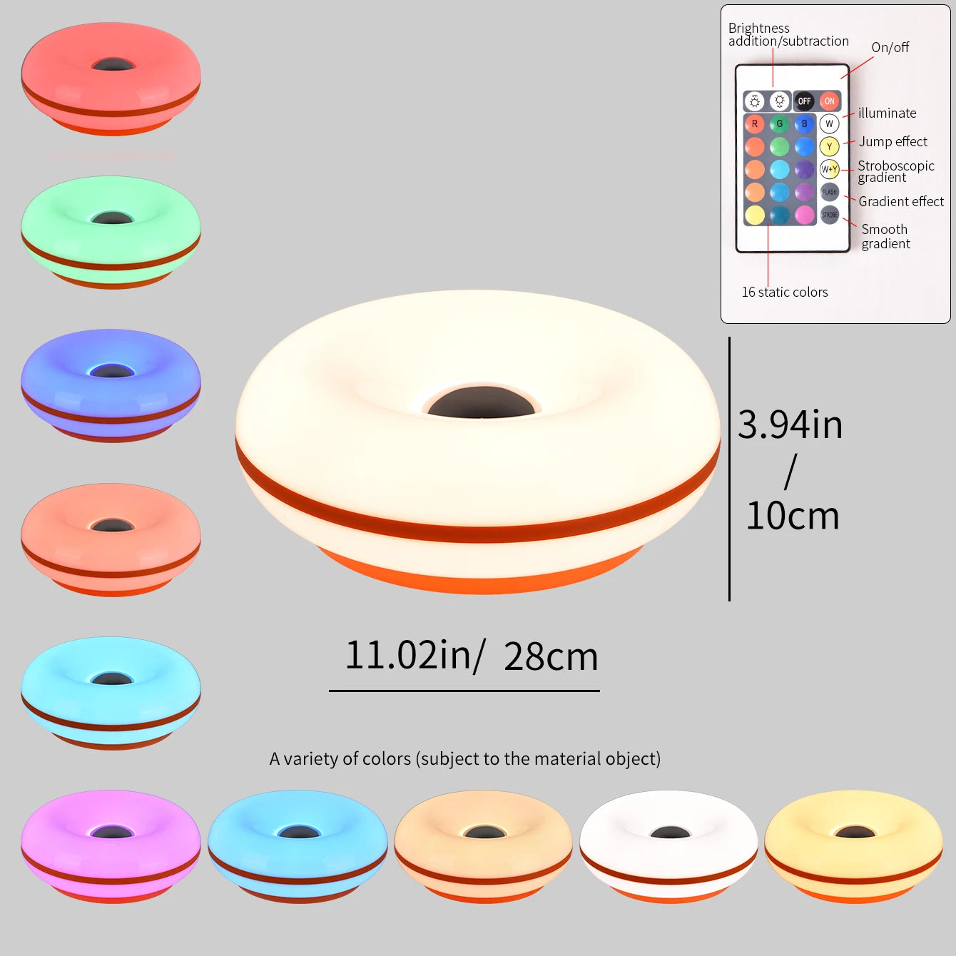 Bauhaus Donut Table Lamp with USB Port for Modern Bedrooms and Cafes