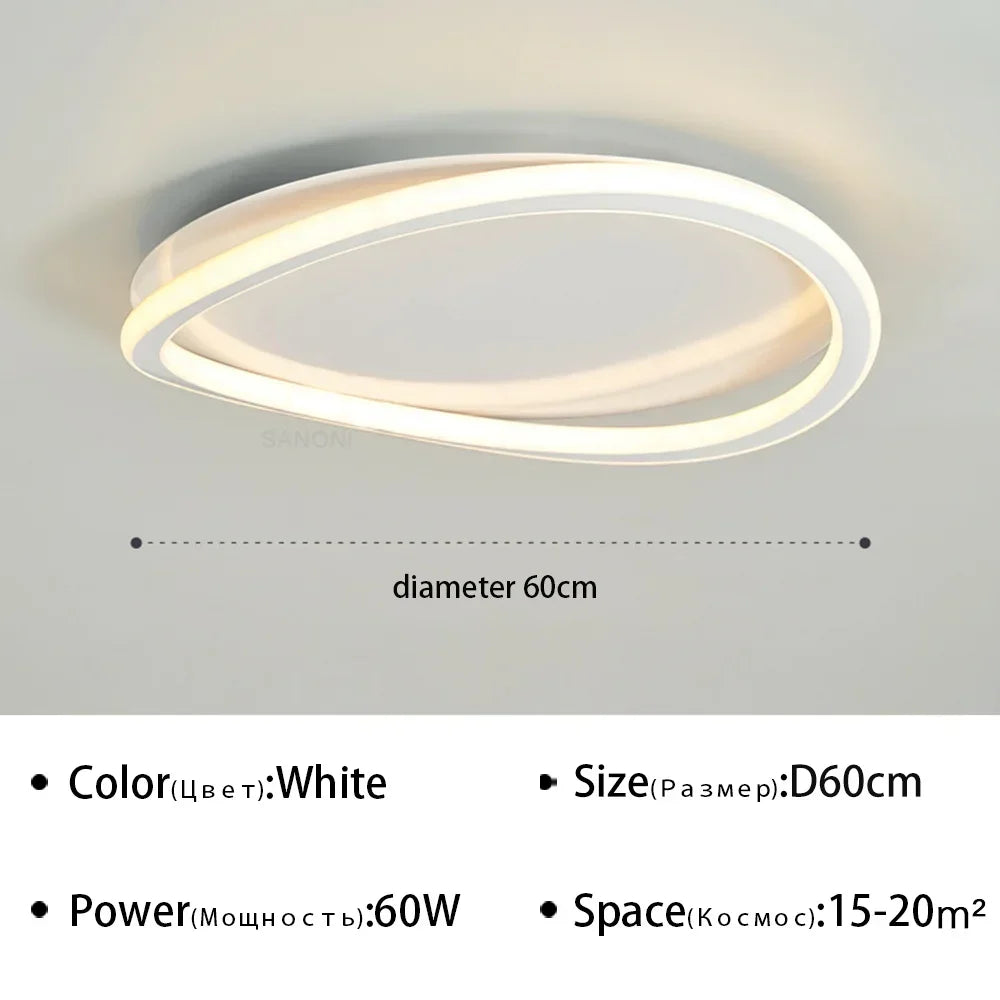 Modern LED Ceiling Chandelier for Living Rooms and Dining Spaces