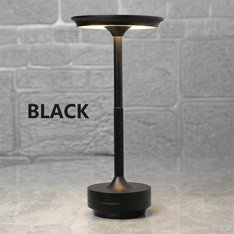 Portable LED Rechargeable Desk Lamp for Restaurants and Modern Interiors