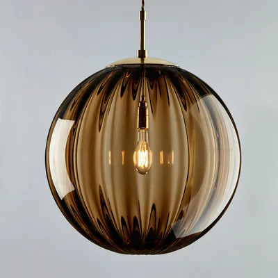 Modern Glass Globe Pendant Light for Contemporary Dining and Kitchen Spaces
