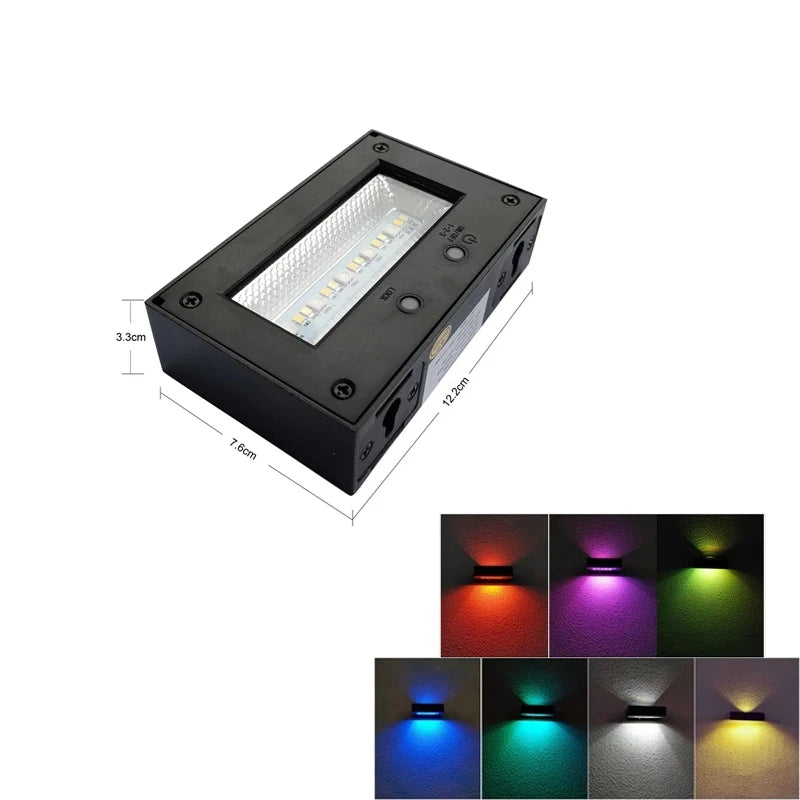 Modern Solar LED Wall Light for Outdoor Villa and Courtyard Decor