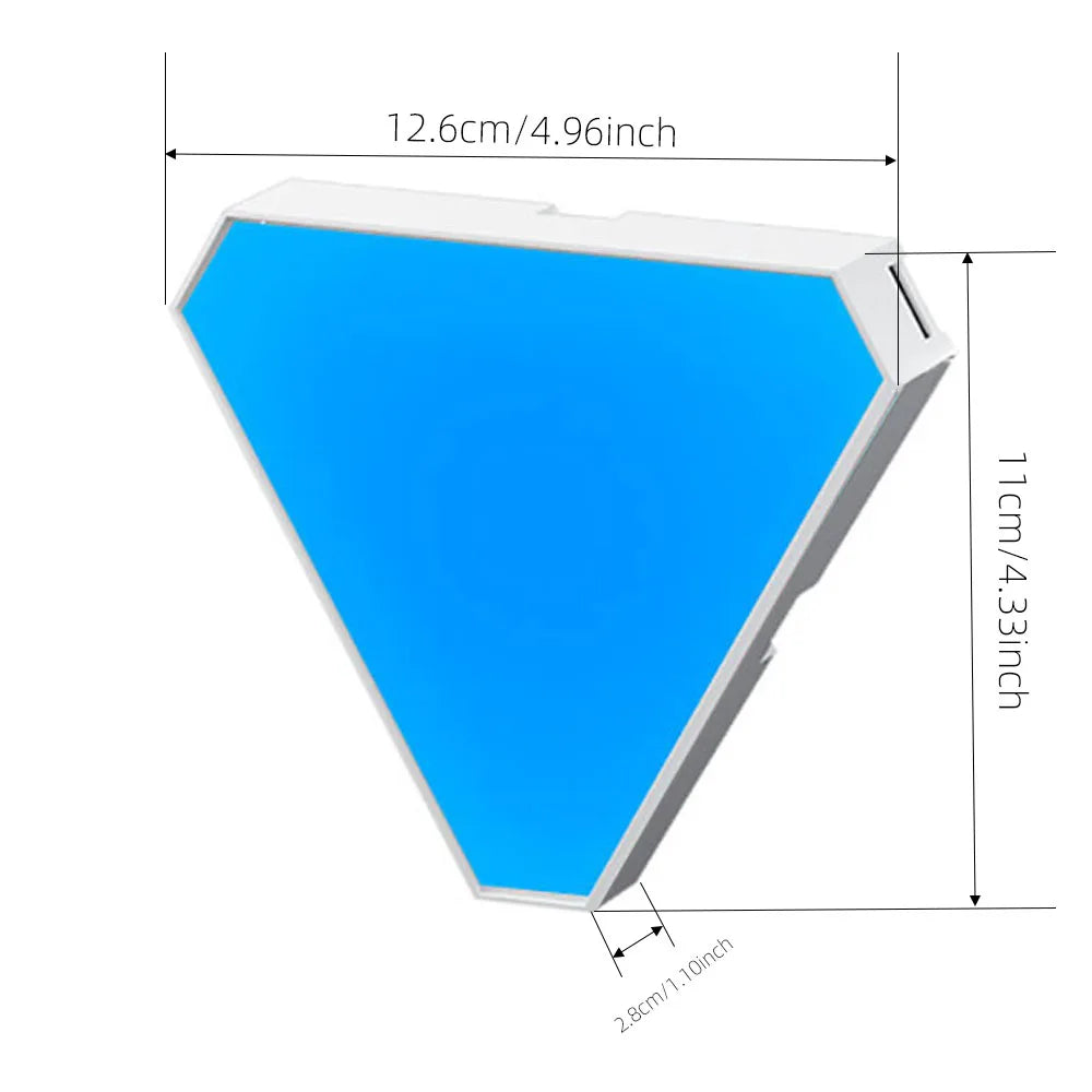 Geometric Smart RGB Wall Light for Modern Office and Bedroom Decor