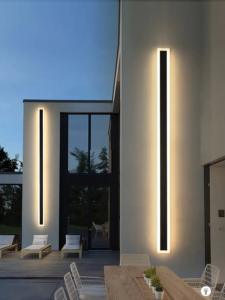 Modern Aluminum LED Wall Sconce for Outdoor Garden and Porch Lighting