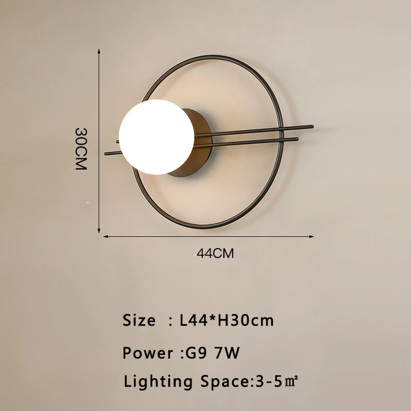 Modern LED Wall Sconce for Living Room and Bedroom Ambient Lighting