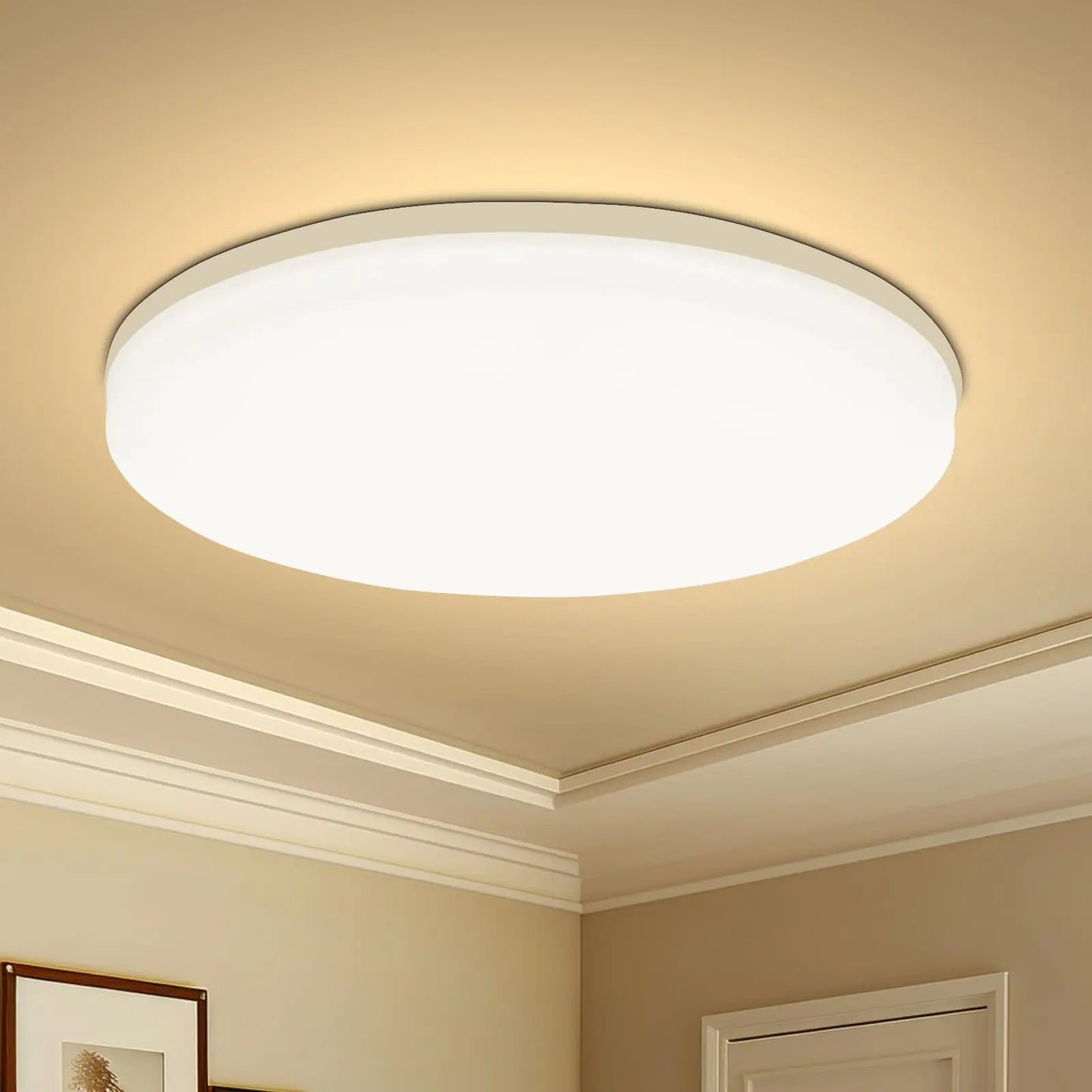 Modern Round LED Ceiling Light for Contemporary Living and Bedrooms