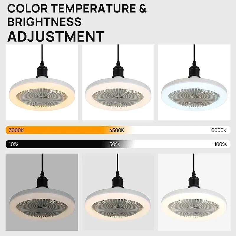 Smart LED Ceiling Fan Light with Remote Control for Modern Living Rooms