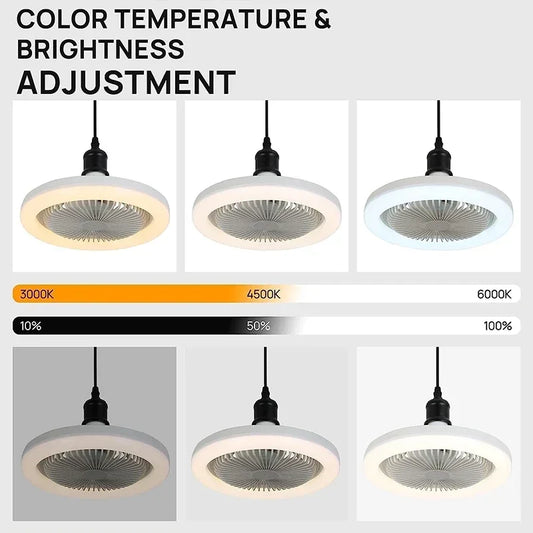 Smart LED Ceiling Fan Light with Remote Control for Modern Living Rooms