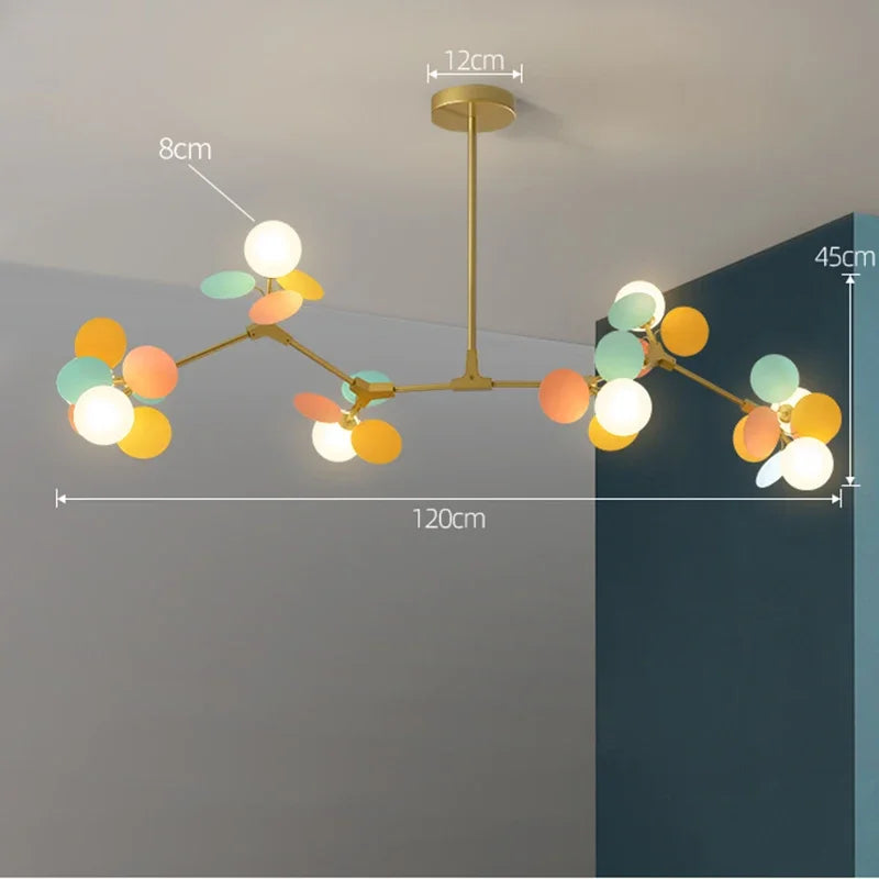 Modern LED Branch Chandelier for Luxury Living Room and Bedroom Decor