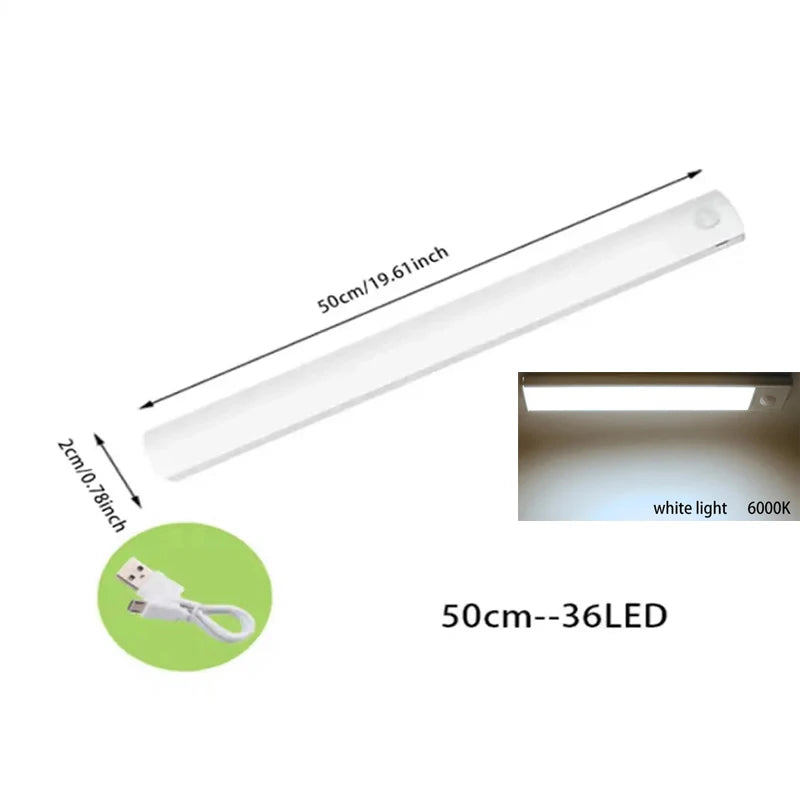 Dimmable Motion Sensor LED Under Cabinet Light for Closets and Hallways
