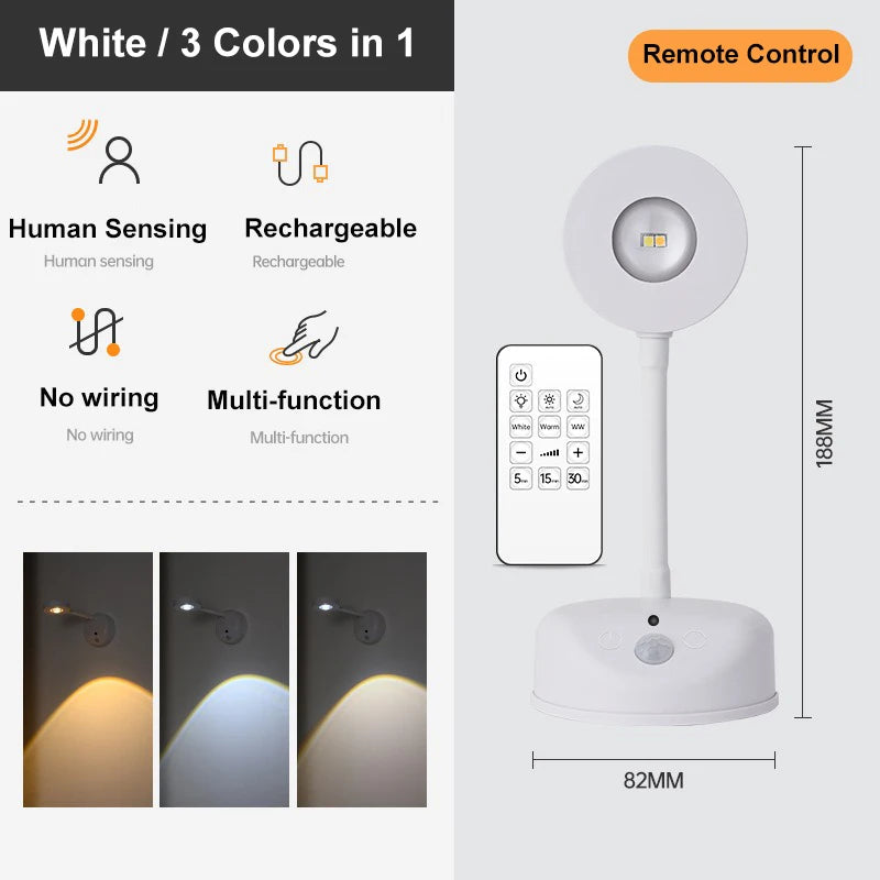 Dimmable Motion Sensor LED Art Spotlight for Gallery and Wall Lighting