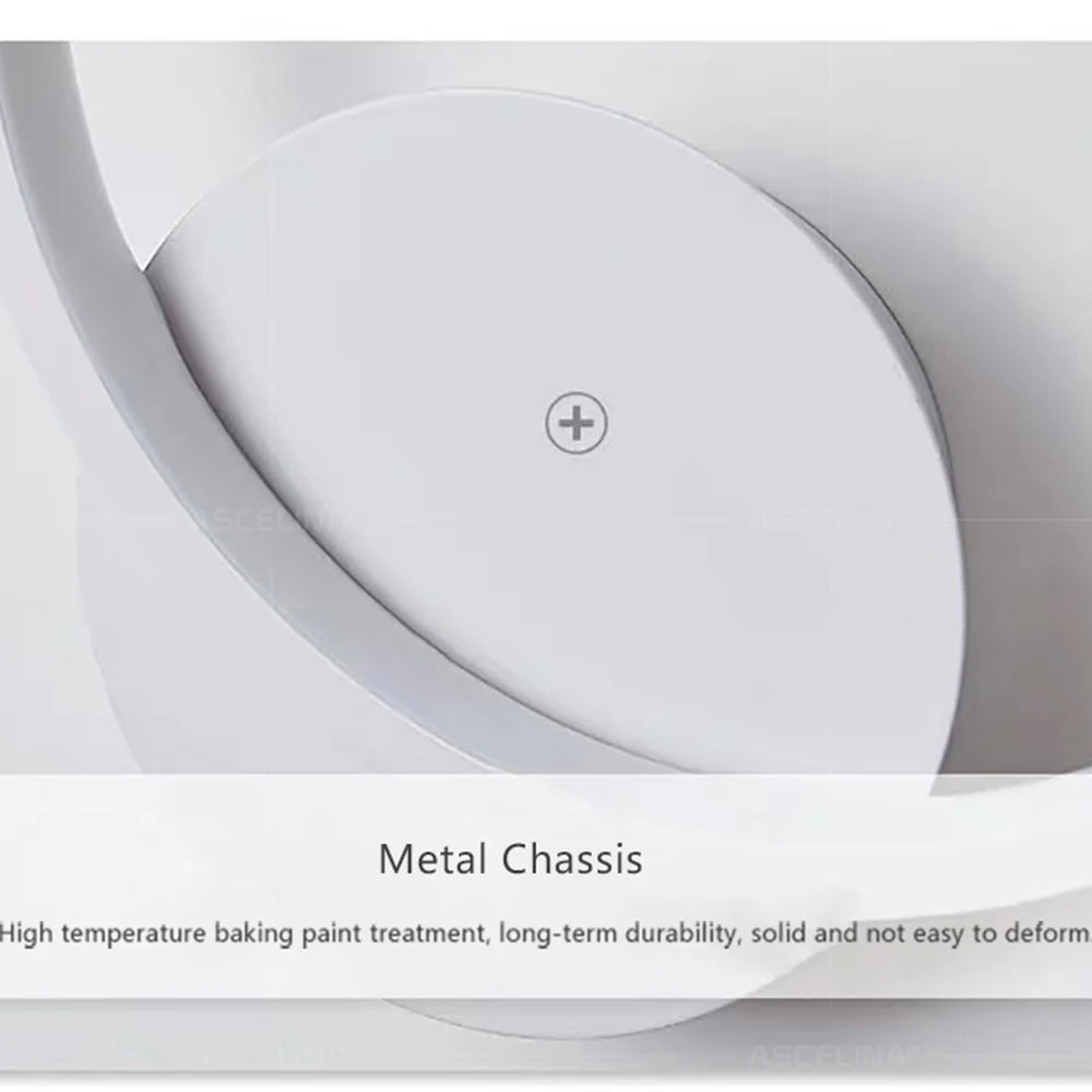 Modern Round LED Wall Sconce for Bedrooms and Hallway Interiors