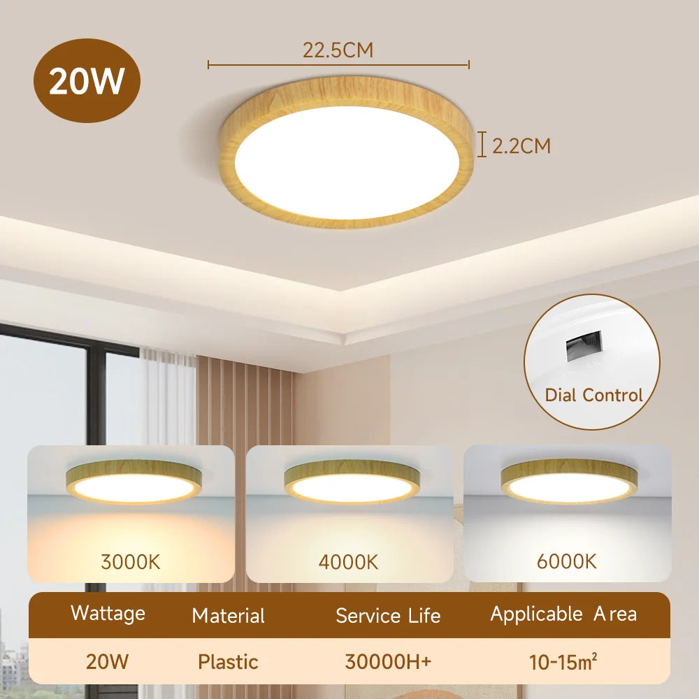 Modern Ultra-Thin LED Ceiling Light for Contemporary Bedrooms and Kitchens