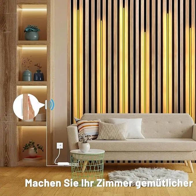 Dimmable LED Wall Accent Light for Modern Shelving and Bedrooms