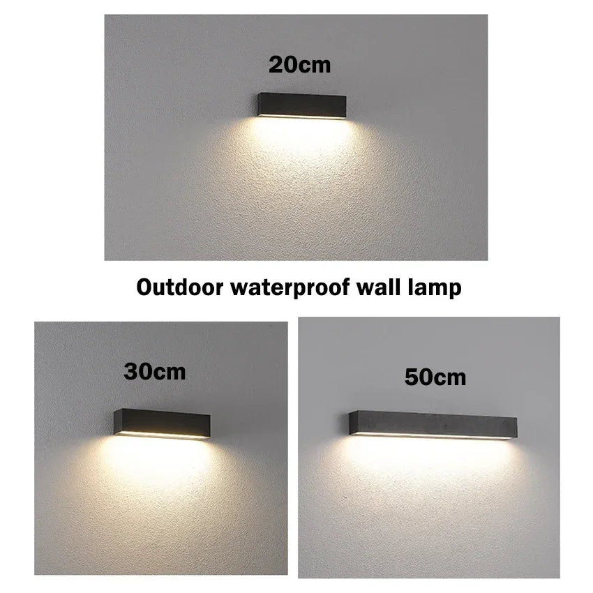 Modern LED Wall Sconce for Exterior Terrace and Villa Lighting