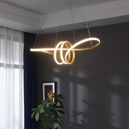Modern LED Pendant Light with Remote Dimming for Kitchen Islands and Dining Rooms