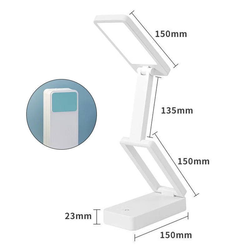Rechargeable LED Desk Lamp with Eye-Care Technology for Home and Office