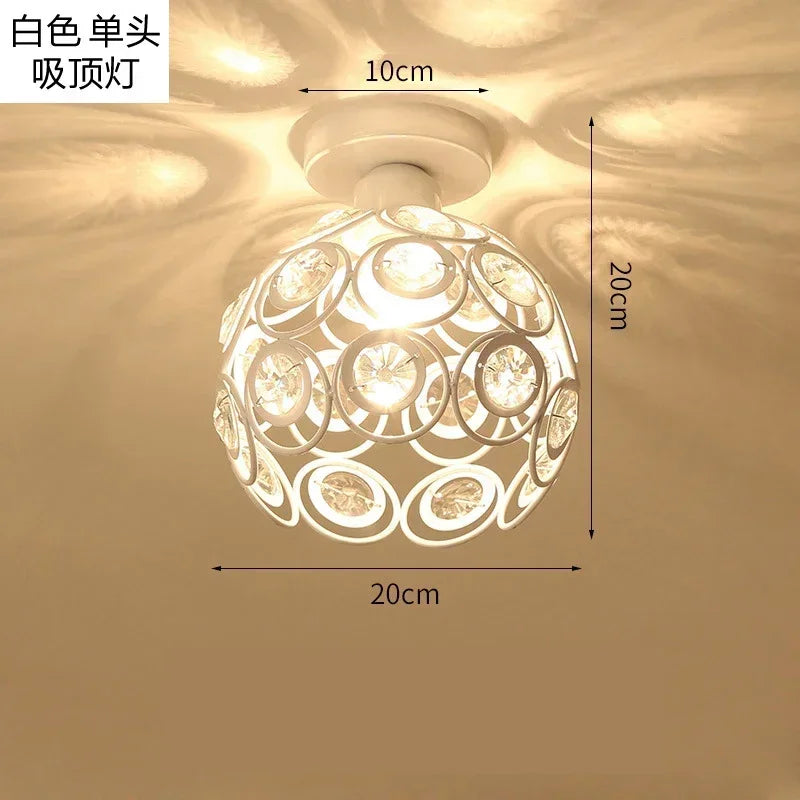 Modern Crystal Pendant Light for Hotel Entryways and Dining Spaces