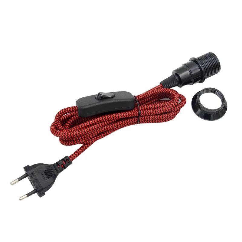 Adjustable Pendant Light Cord with Switch for Bedroom and Home Lighting