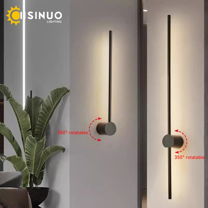 Nordic Minimalist LED Wall Light for Modern Bedrooms and Living Rooms