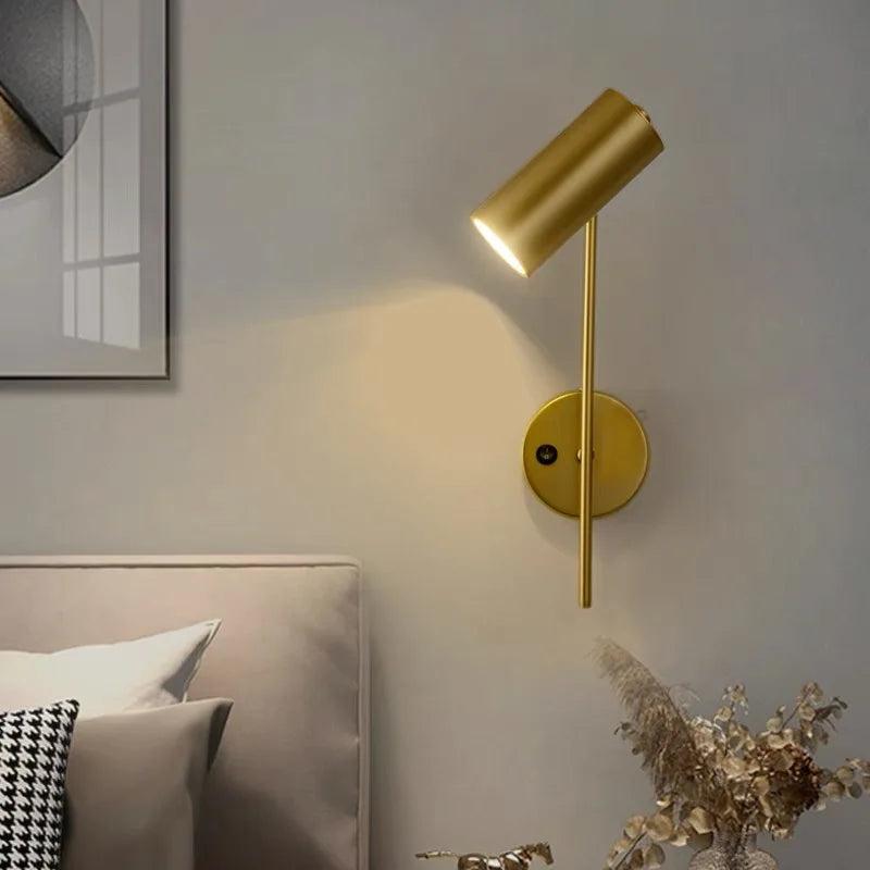 Modern Adjustable Iron Wall Sconce for Hotel Reading and Home Interiors