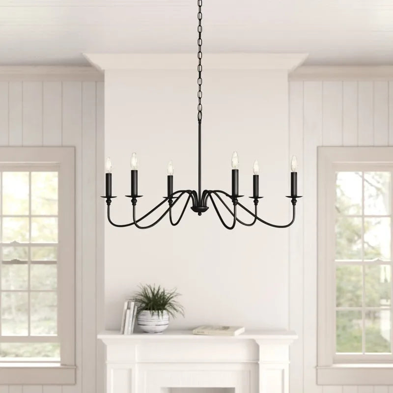 Vintage Industrial Chandelier for Dining Rooms and Loft Living Spaces